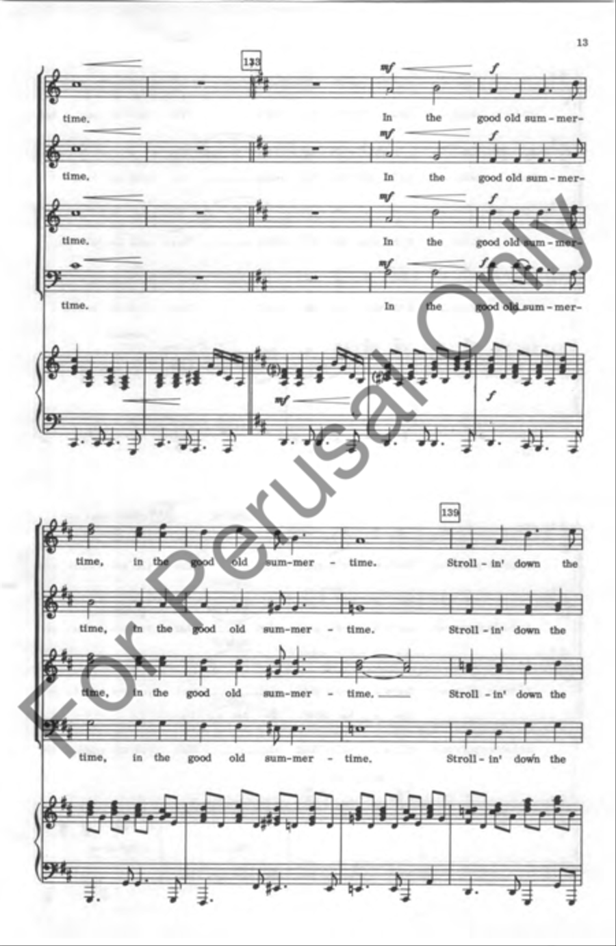 Americana Medley 4-Part scores gallery preview page 13
