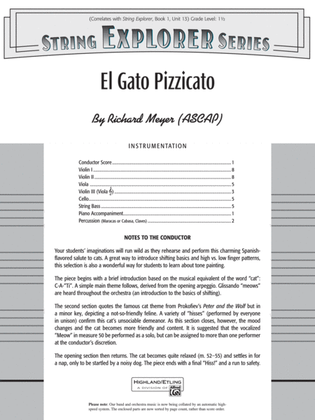 Book cover for El Gato Pizzicato: Score