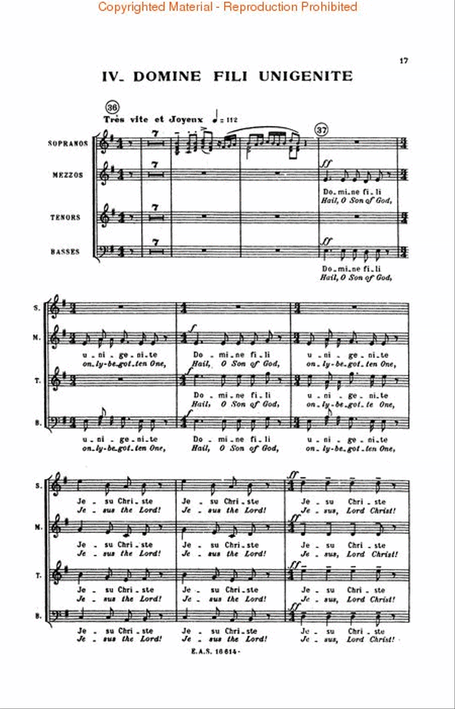 Gloria Choir scores gallery preview page 4