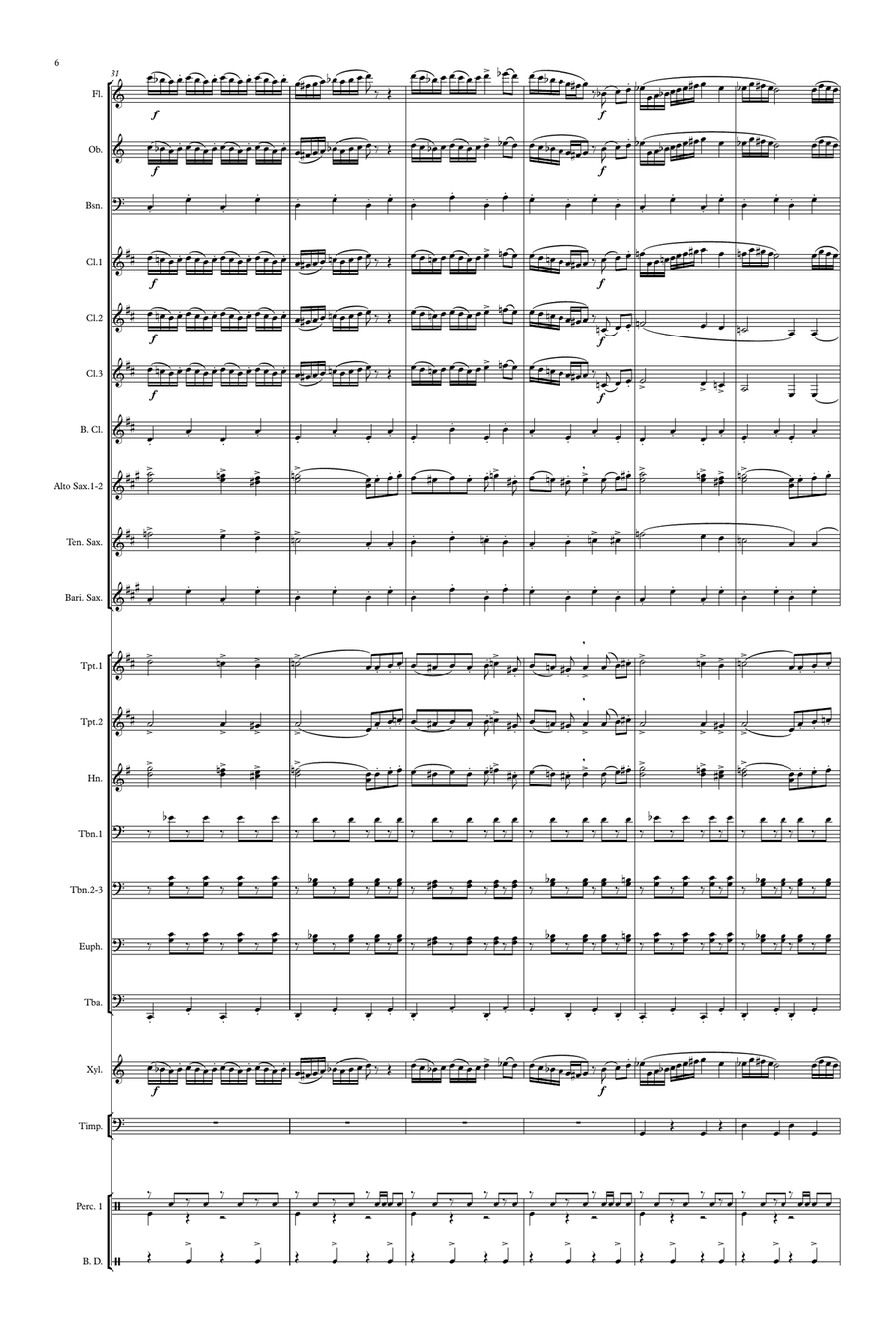 Balkan' Meniny Concert Band scores gallery preview page 6