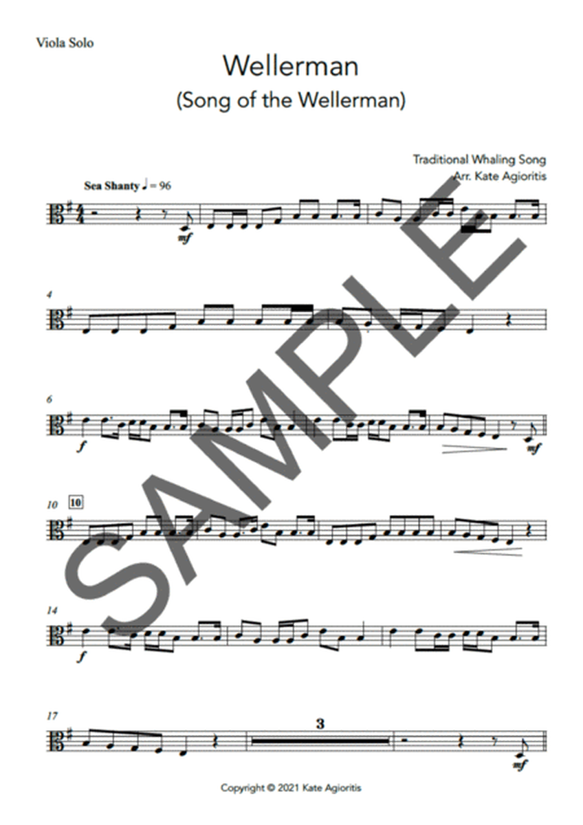 Wellerman - Solo for Viola (with play-along backing track) image number null