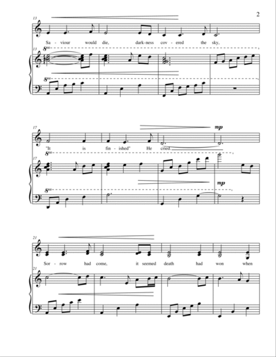 The Stone was Rolled Away Vocal Duet scores gallery preview page 2