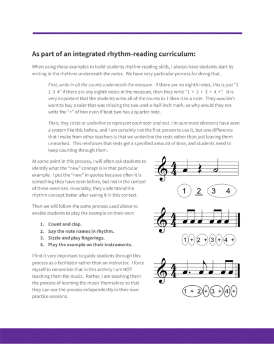 100 Progressive Sightreading Exercises for Band Concert Band scores gallery preview page 4