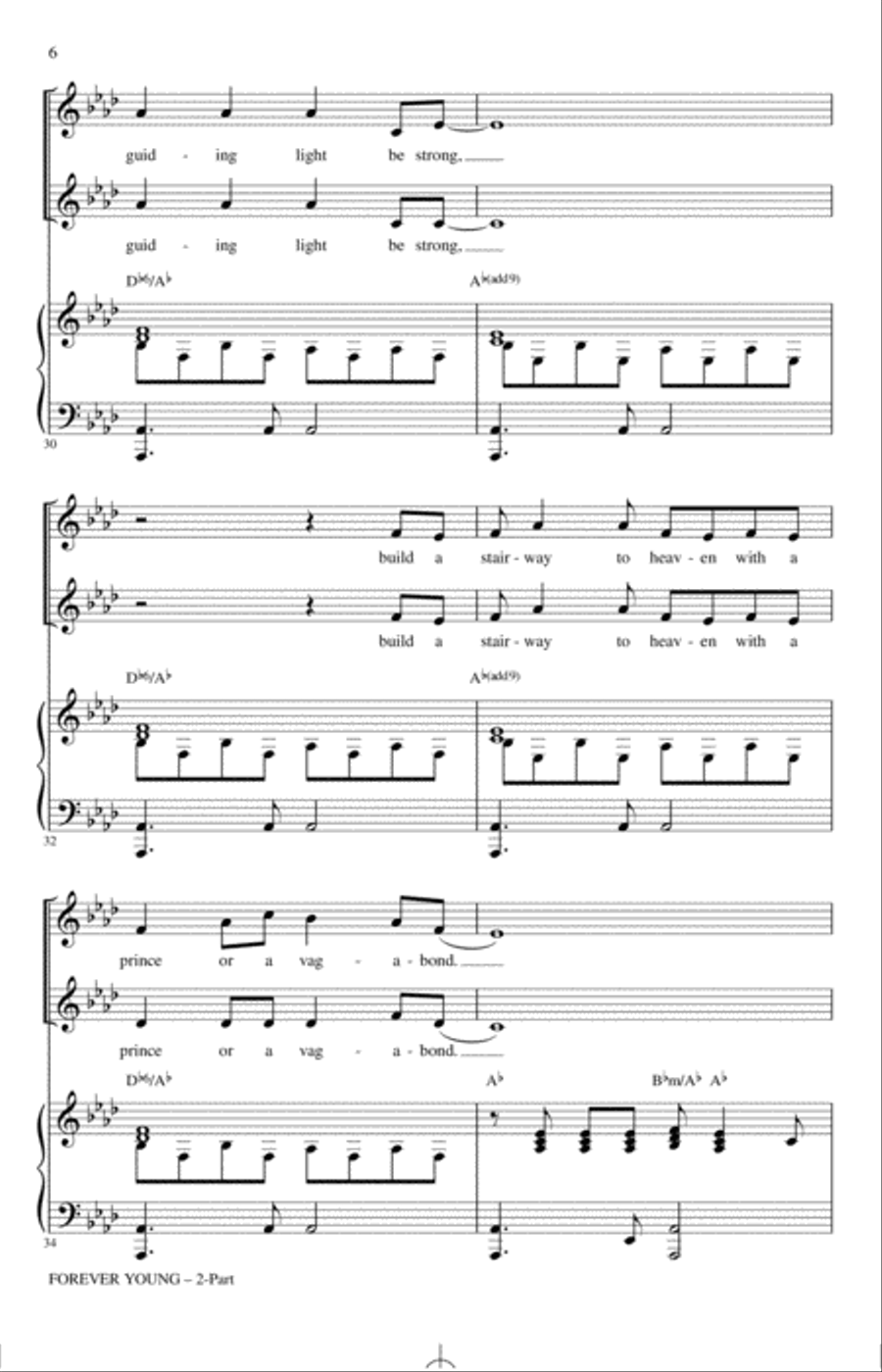 Forever Young 2-Part scores gallery preview page 5