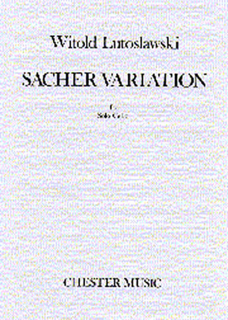 Witold Lutoslawski: Sacher Variation For Solo Cello
