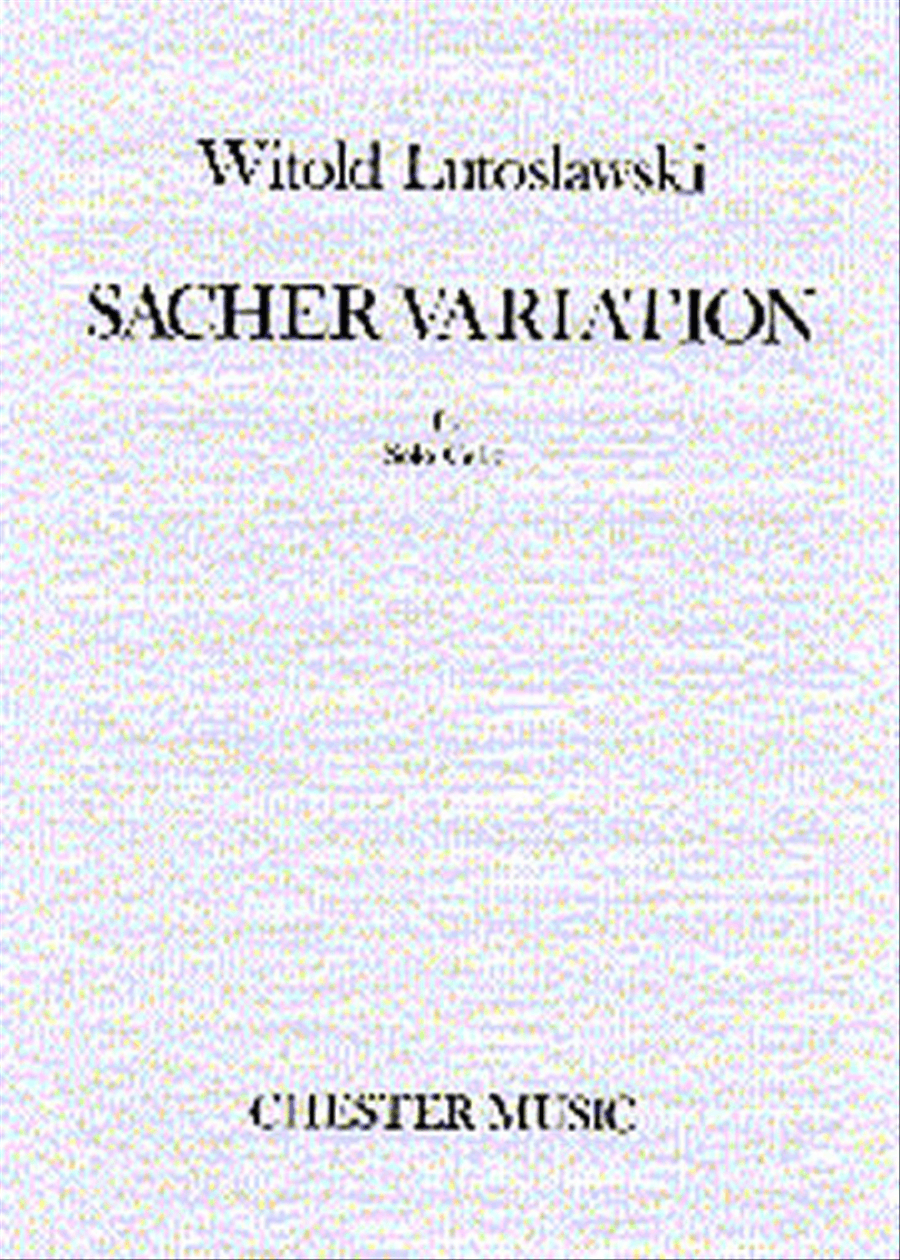 Sacher Variation Cello Solo scores gallery preview page 1