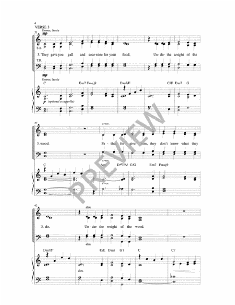 Lord Let Me Walk 4-Part scores gallery preview page 4