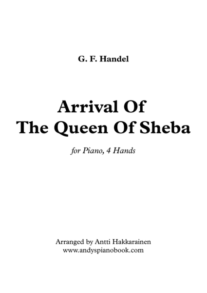 Arrival Of The Queen Of Sheba - Piano, 4 Hands