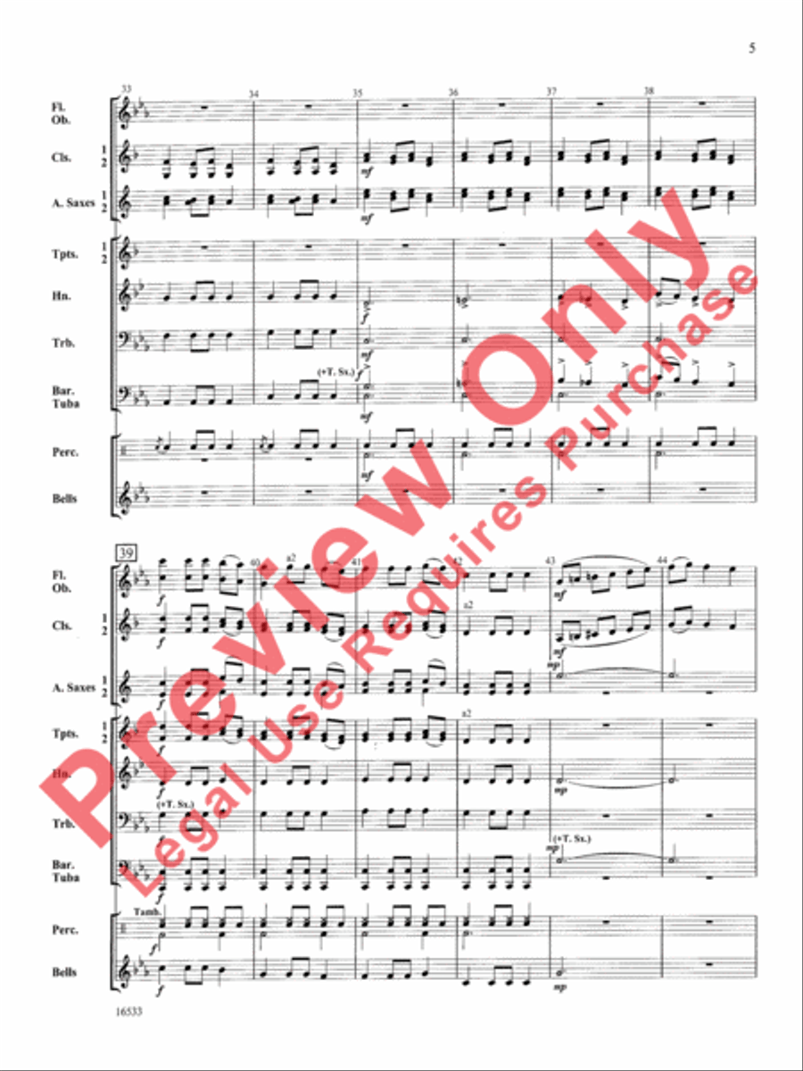 Christmas Spectacular Christmas Spectacular Concert Band scores gallery preview page 6