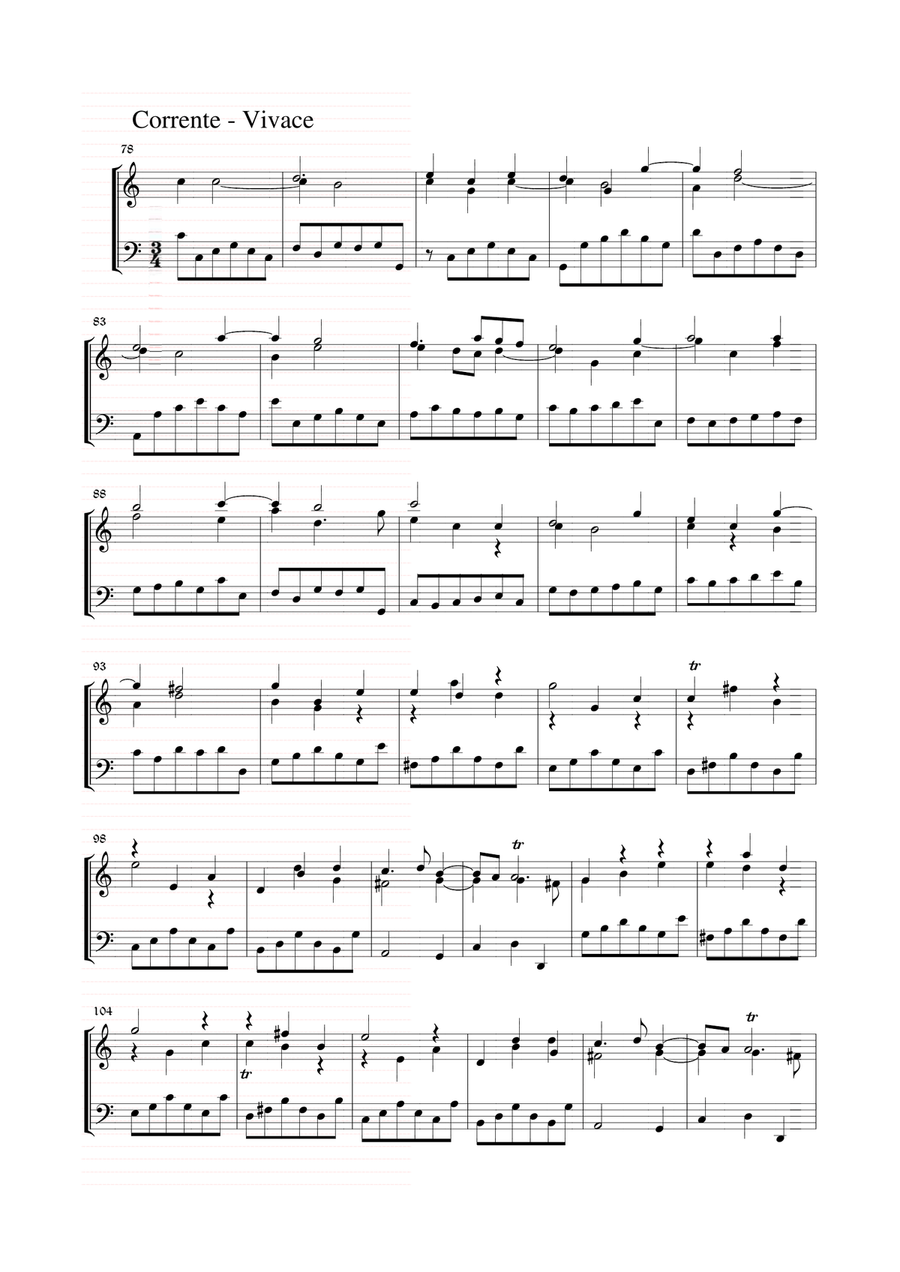 CONCERTO GROSSO - Op. 6 No. 10 - Corelli - Arr. for Piano/Organ Organ scores gallery preview page 5