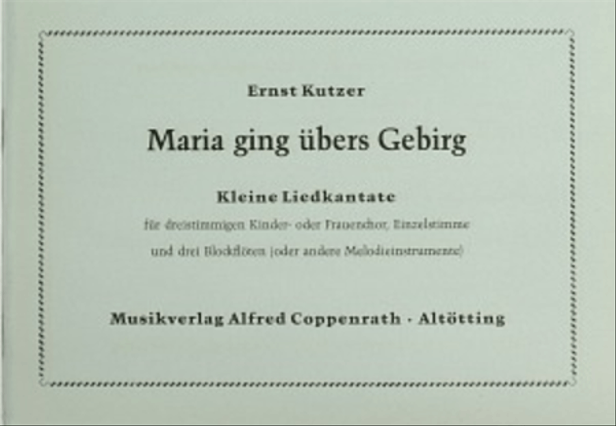 Maria ging ubers Gebirg Women's Choir scores gallery preview page 1
