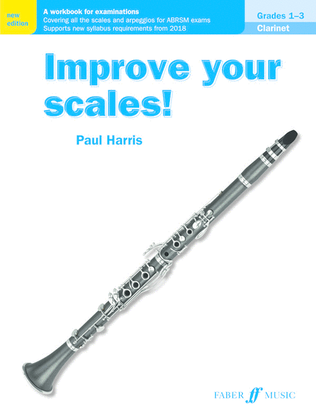 Book cover for Improve Your Scales! Clarinet Grades 1-3
