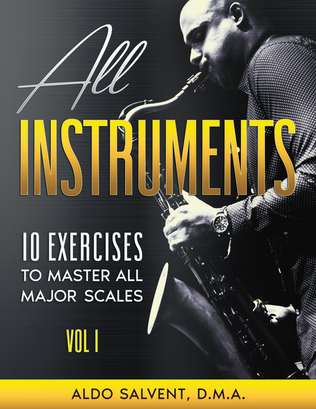 Book cover for 10 Exercises to Master All Major Scales Vol. 1