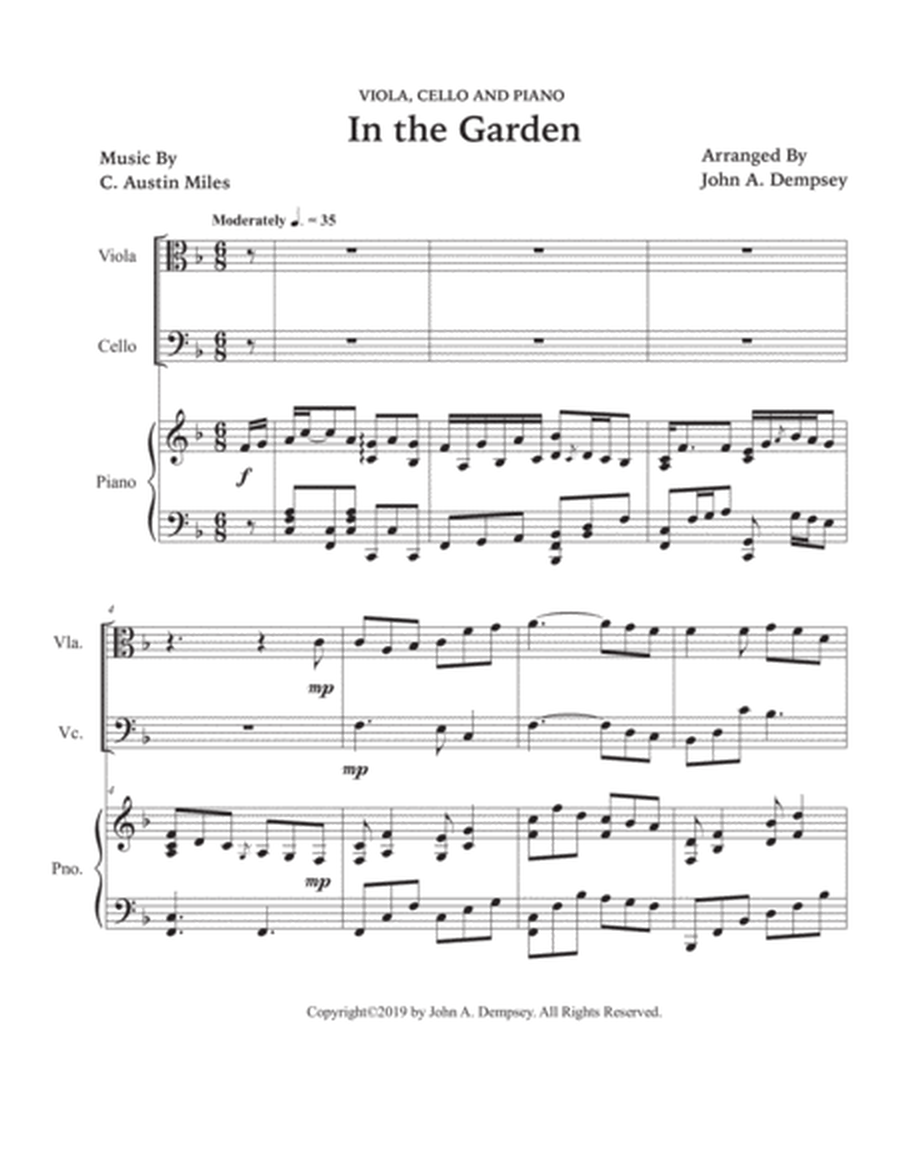 In the Garden (Trio for Viola, Cello and Piano) image number null