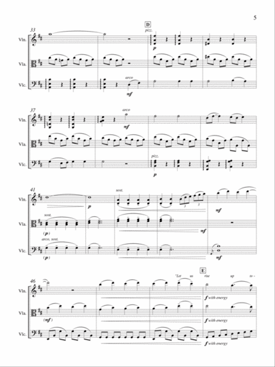 Let Us Break Bread Together String Trio scores gallery preview page 3