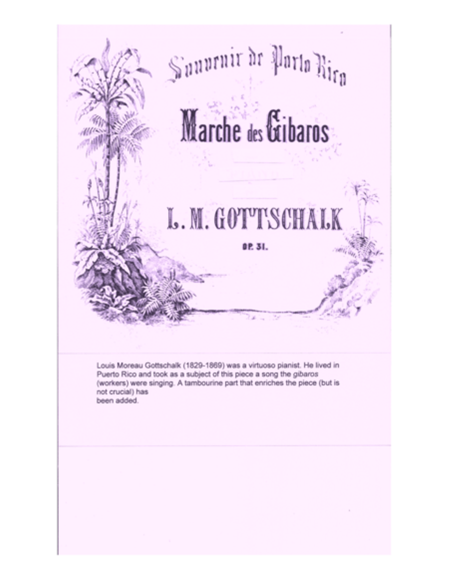 Souvenir de Porto Rico - Marche des Gibaros Woodwind Quintet scores gallery preview page 1