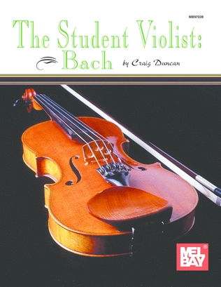 Book cover for The Student Violist: Bach