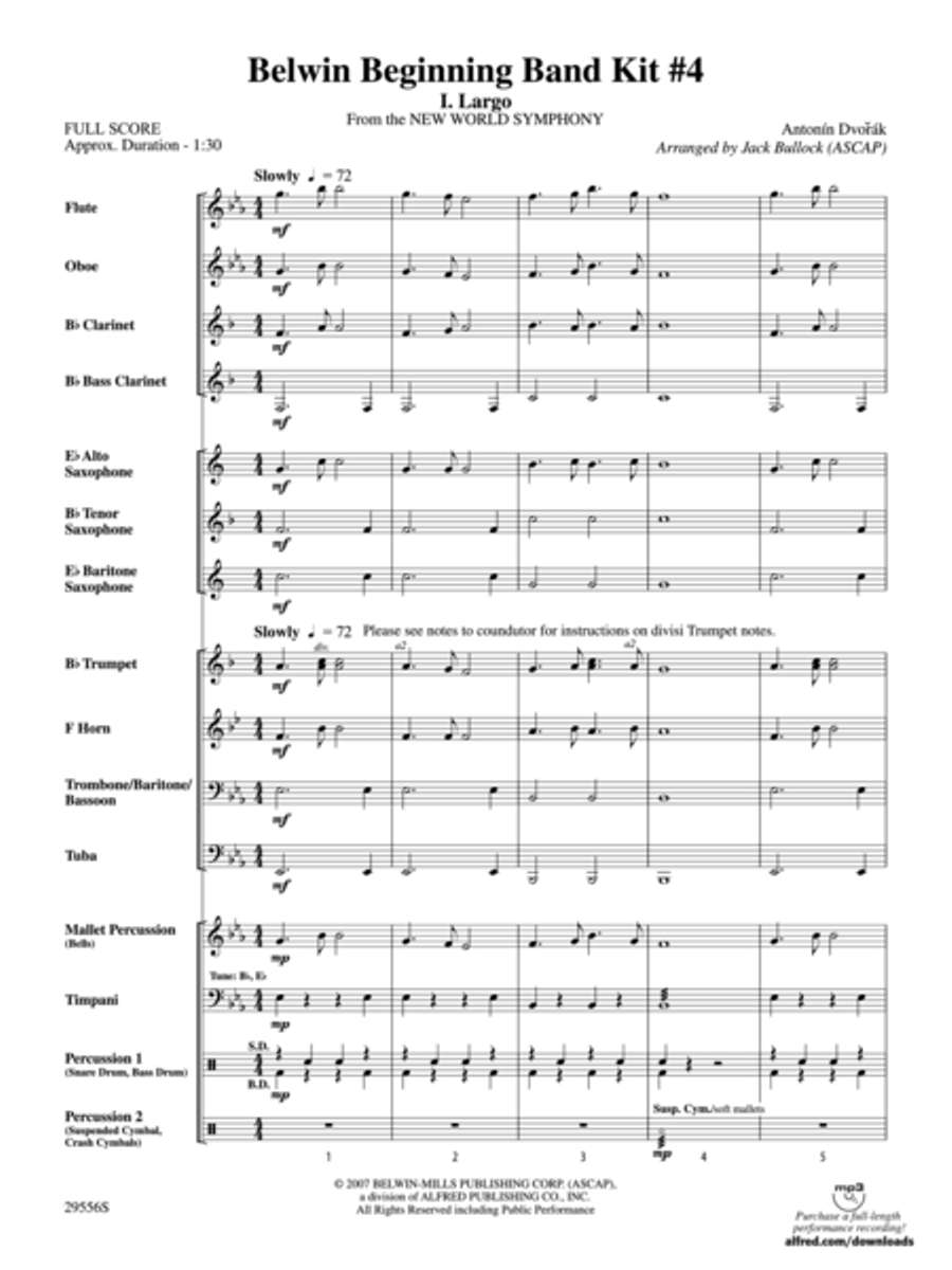 Belwin Beginning Band Kit #4 (Score only) Concert Band scores gallery preview page 2
