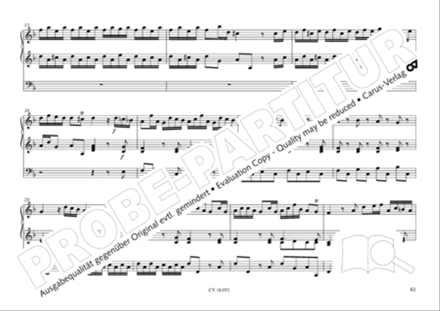Das Husumer Orgelbuch von 1758 Organ Solo scores gallery preview page 82