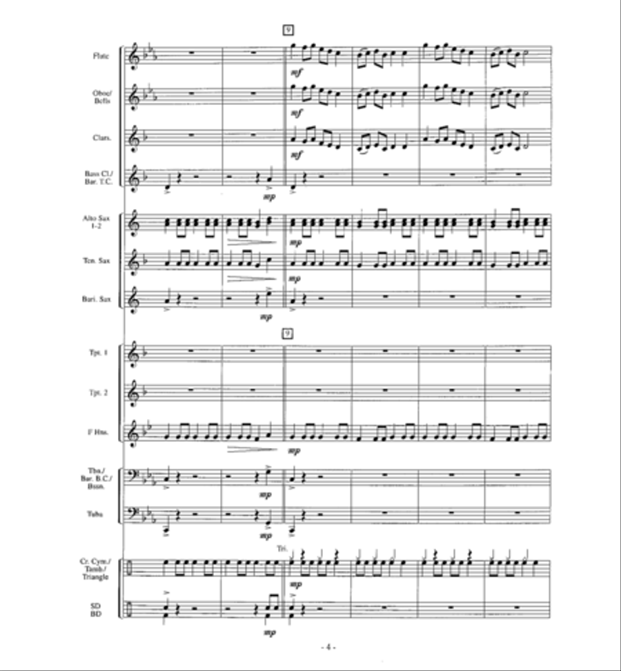 Dance of the Jester Concert Band scores gallery preview page 3