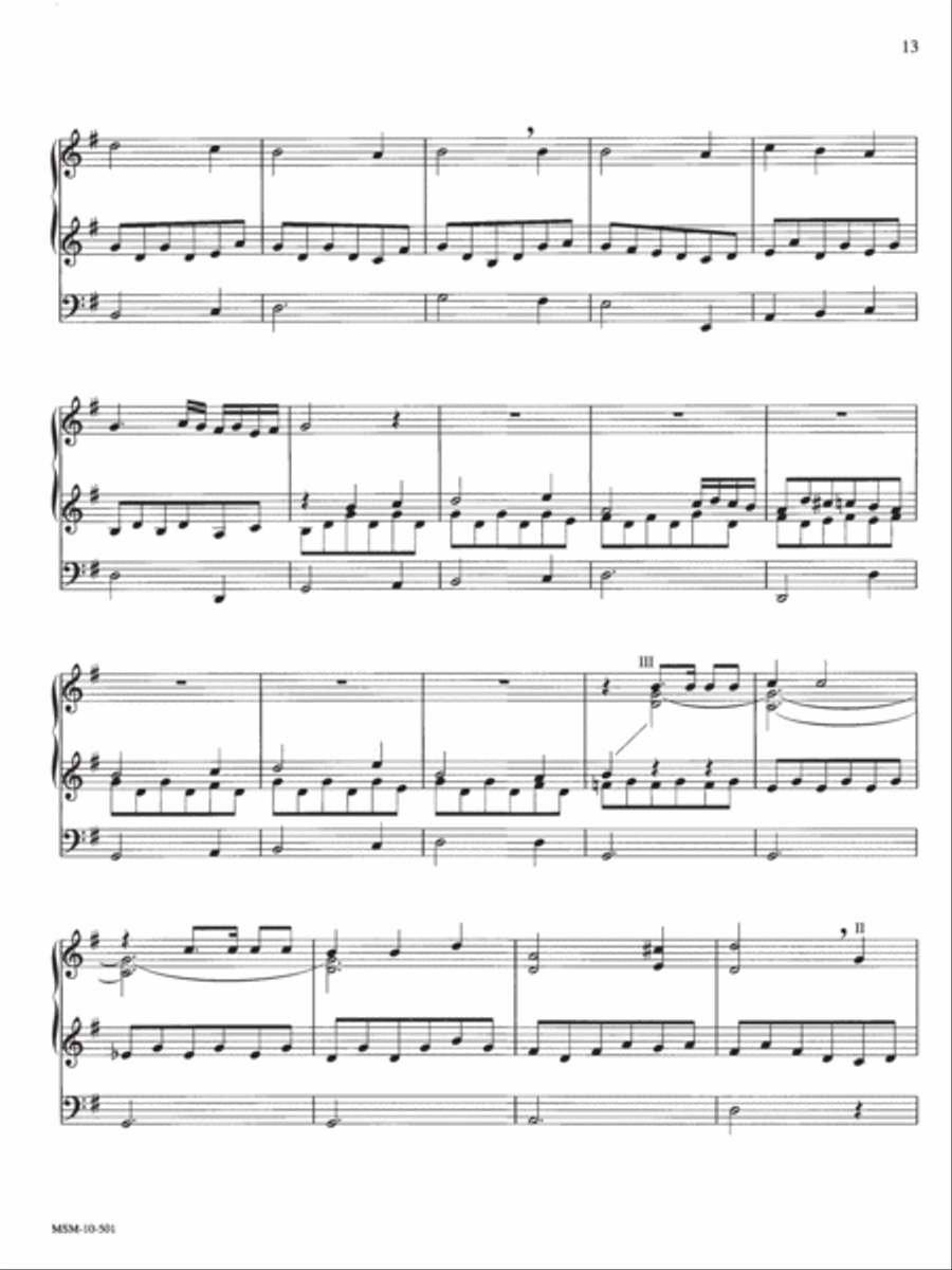 All Glory Be to God on High Organ scores gallery preview page 2
