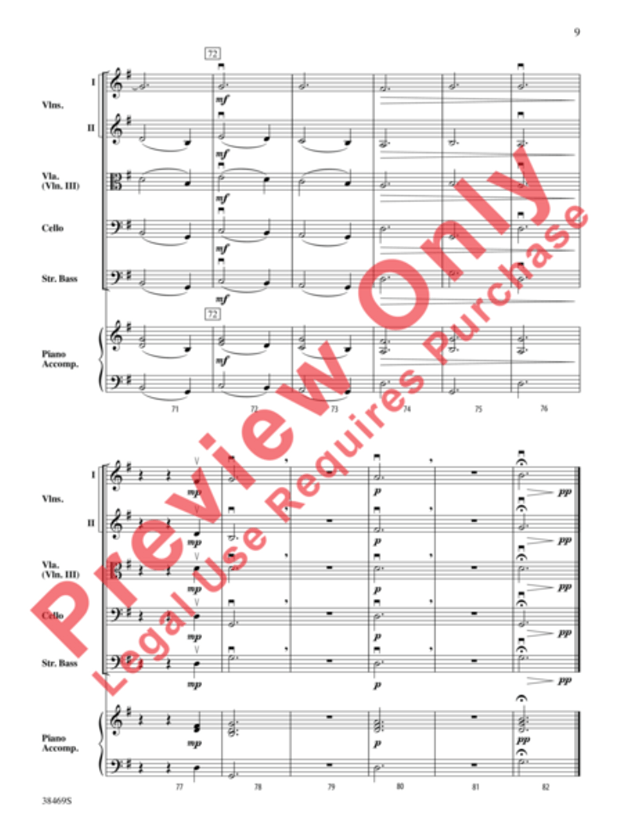 Pastorale (from The Christmas Concerto) String Orchestra scores gallery preview page 10