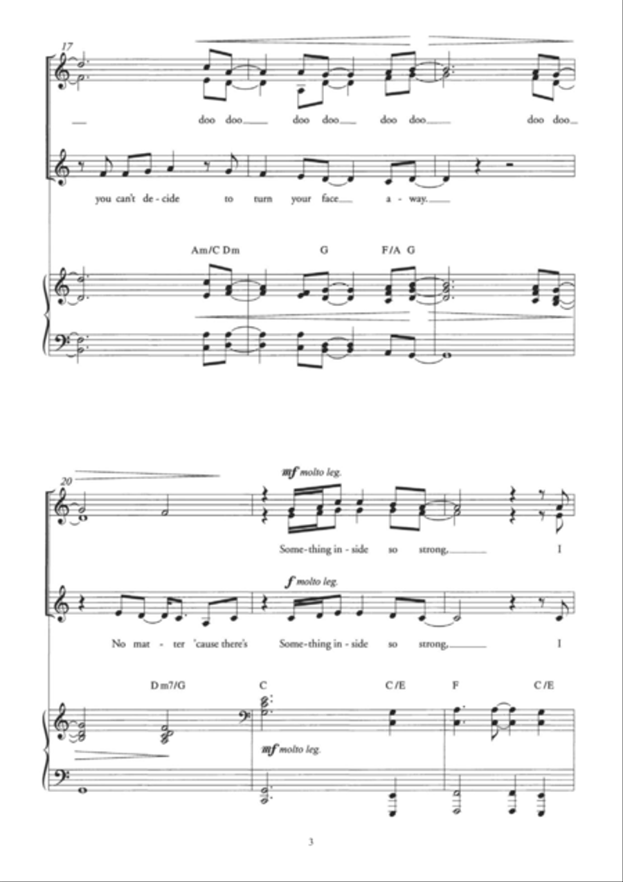 (Something Inside) So Strong (Arr. Berty Rice) Choir scores gallery preview page 3