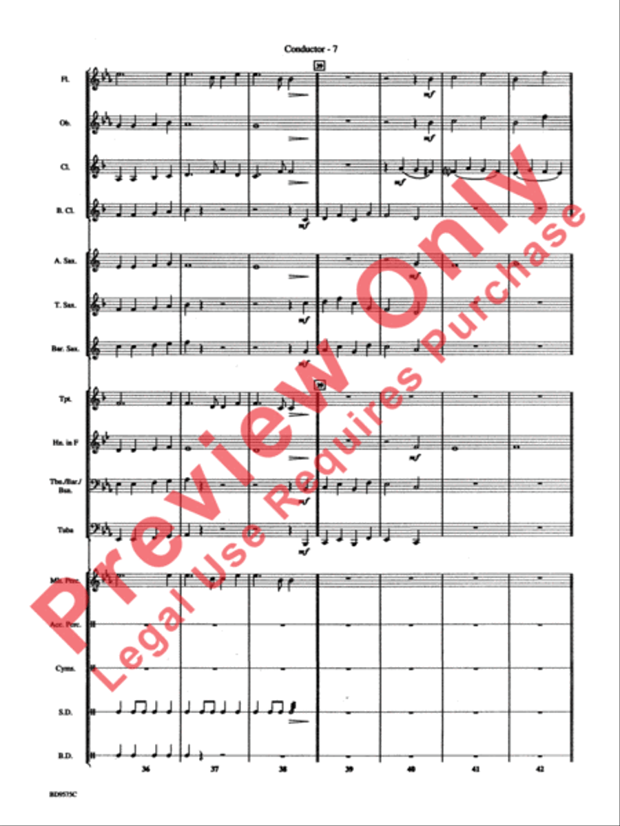 American Fantasy Concert Band scores gallery preview page 10