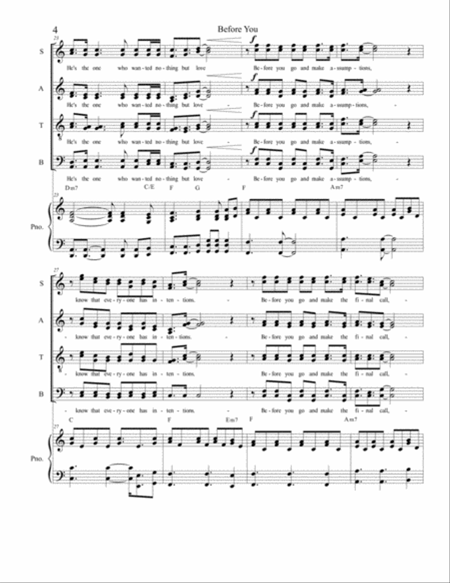 Before You Before You 4-Part scores gallery preview page 4