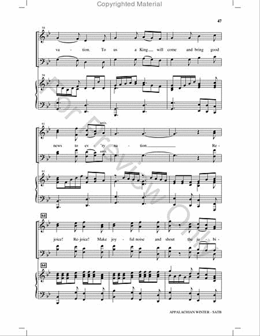 Appalachian Winter Choir scores gallery preview page 46