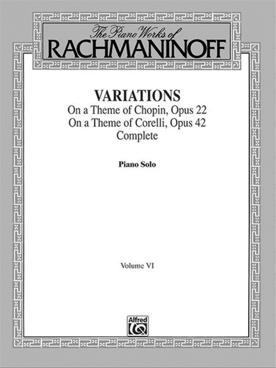 The Piano Works of Rachmaninoff, Volume 6 Piano Solo scores gallery preview page 1