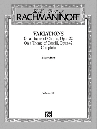Book cover for The Piano Works of Rachmaninoff, Volume 6