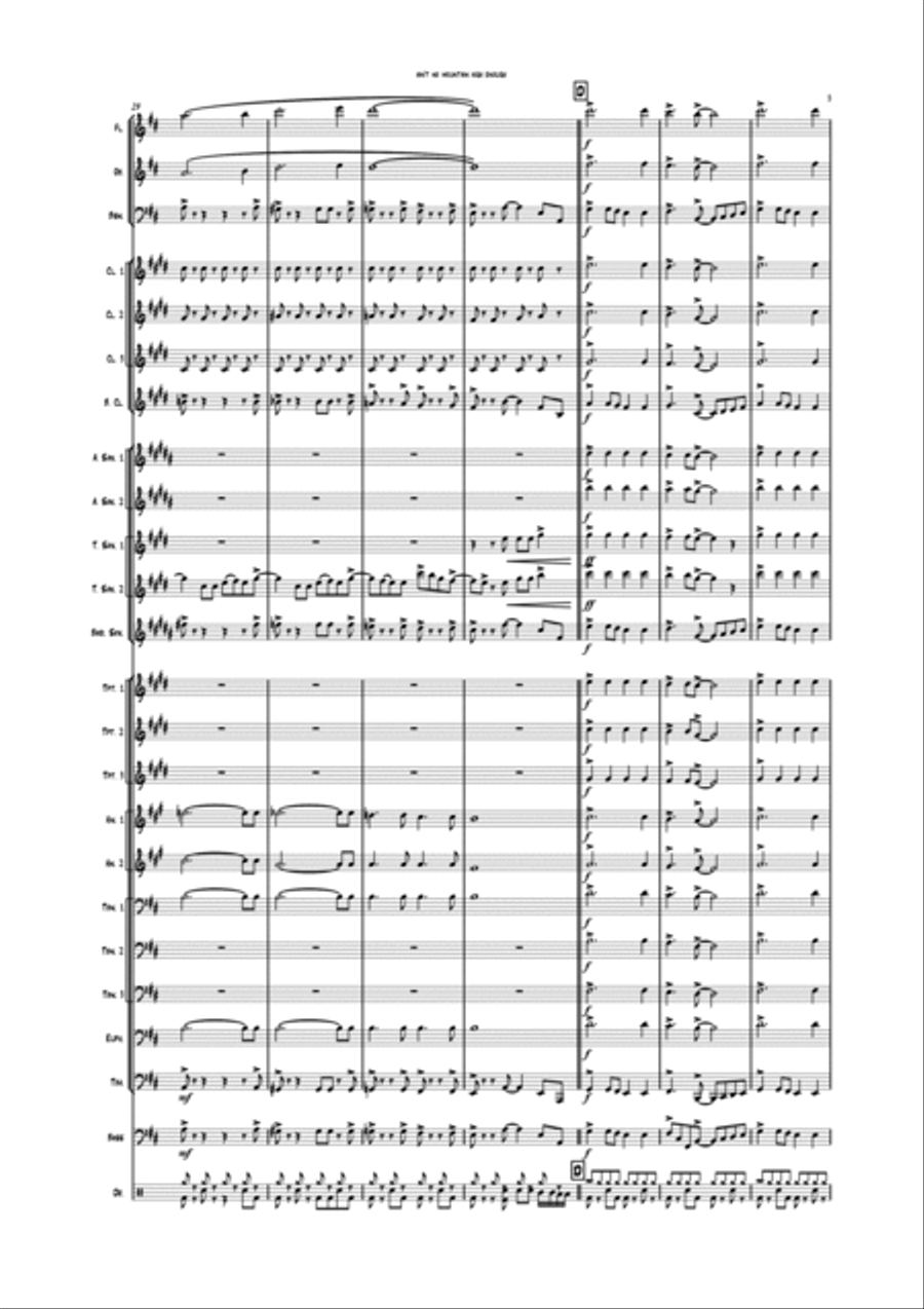 Ain't No Mountain High Enough Concert Band scores gallery preview page 5