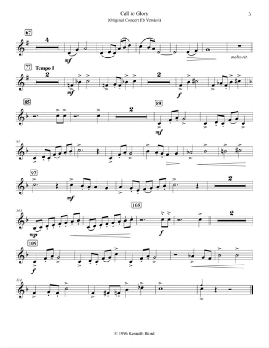 Artistic Solos for Trumpet and Piano (Complete: Solo and Accompaniment Included) B-Flat Trumpet scores gallery preview page 4