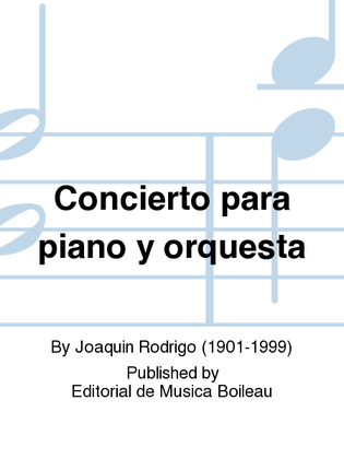 Book cover for Concierto para piano y orquesta