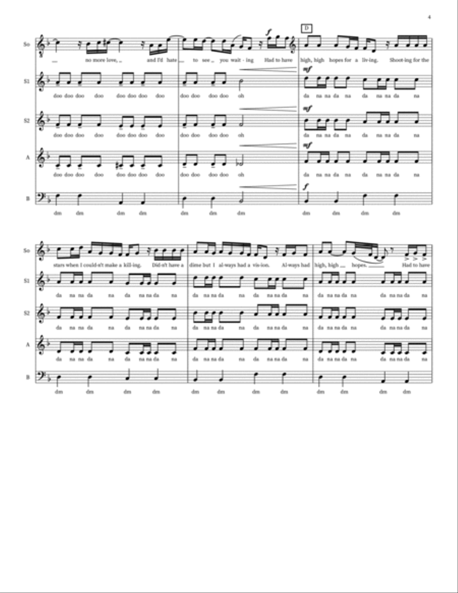 High Hopes Choir scores gallery preview page 4