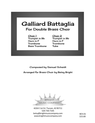Galliard Battaglia for Double Brass Choir (8-part)