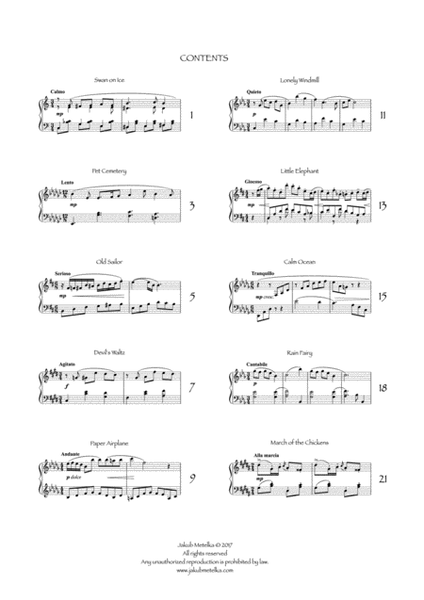 Jakub Metelka - Little Virtuoso (10 pieces for piano) image number null
