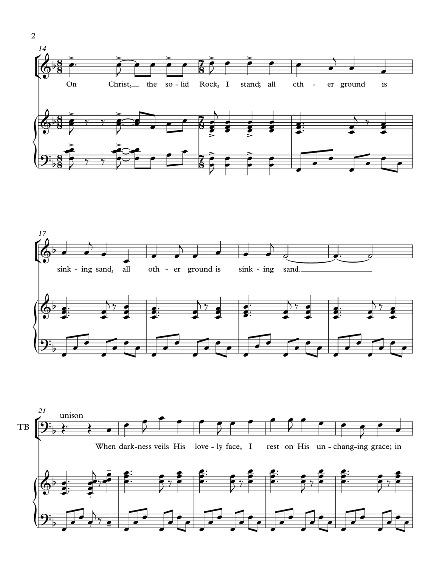 The Solid Rock The Solid Rock 4-Part scores gallery preview page 2