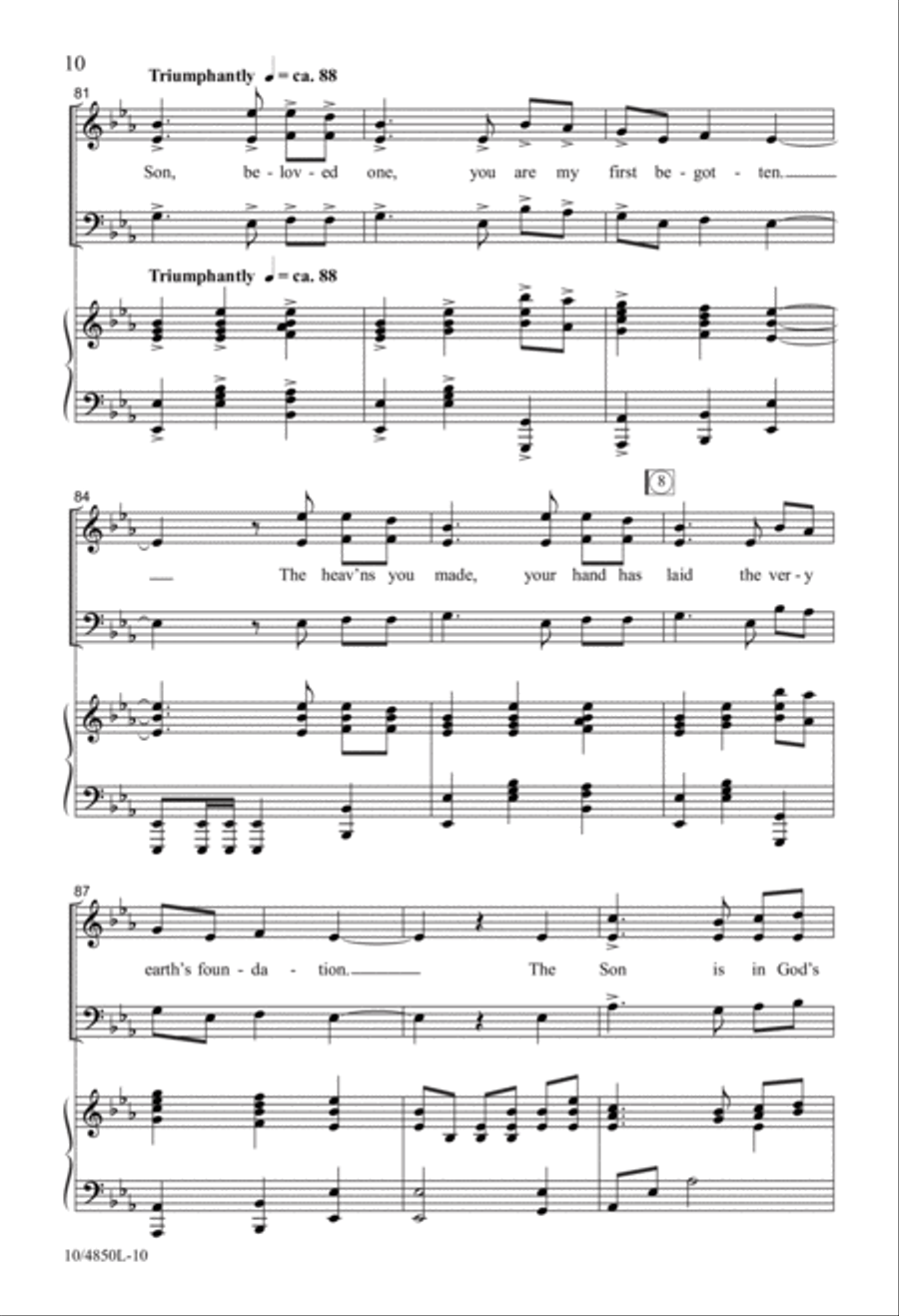 This Is My Beloved Son 3-Part scores gallery preview page 10