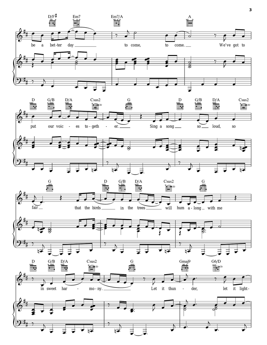 Put Your Hands Together Put Your Hands Together Piano, Vocal, Guitar scores gallery preview page 3