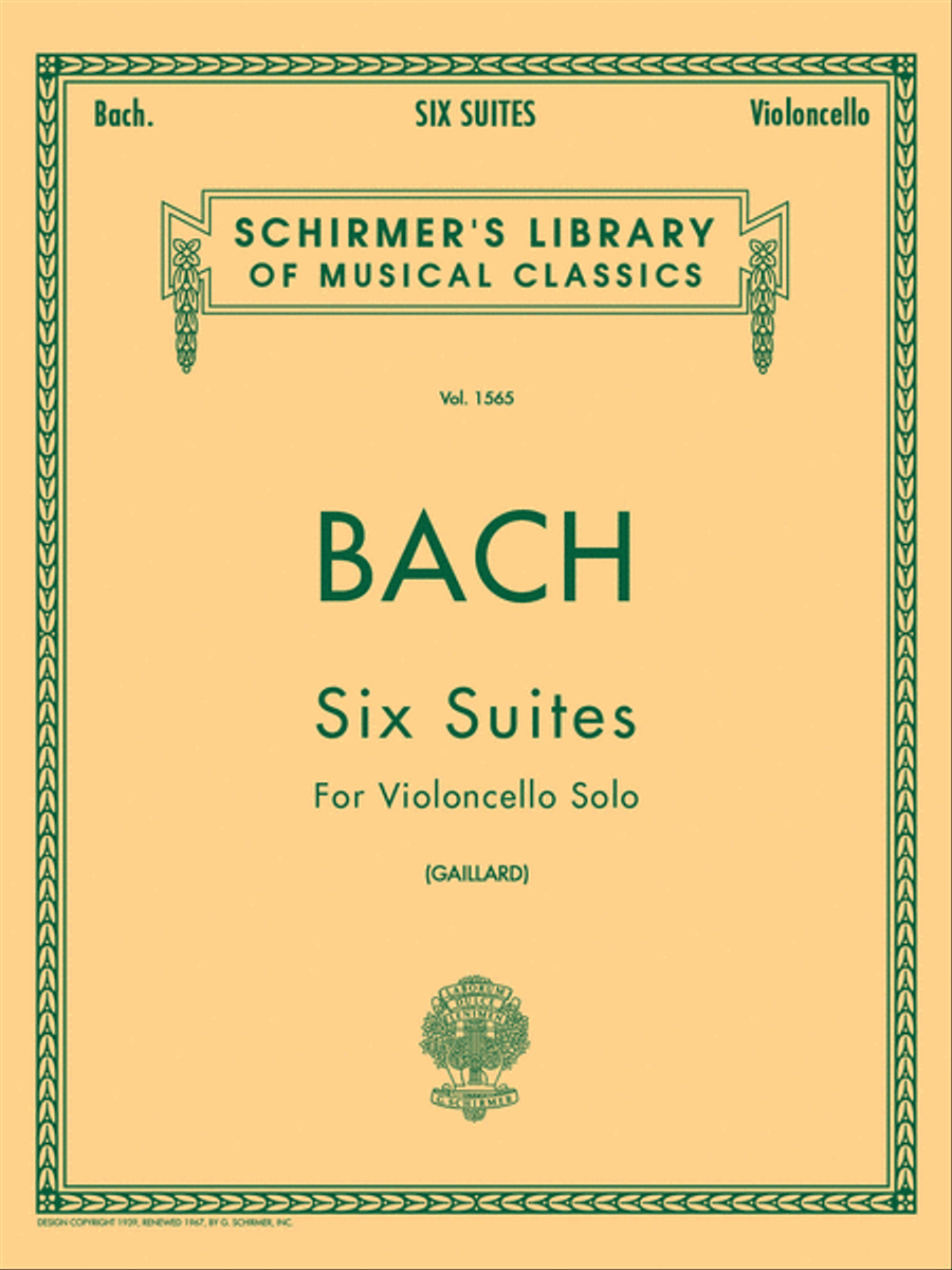 6 Suites Cello Solo scores gallery preview page 1