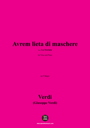 Verdi-Avrem lieta di maschere(Finale II),Act 2 No.11,in F Major
