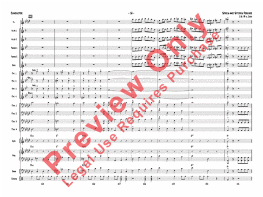 Stars and Stripes Forever Jazz Ensemble scores gallery preview page 20