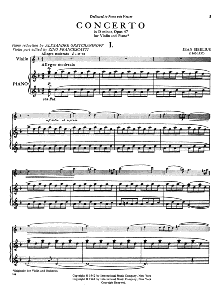 Concerto in D minor, Op. 47