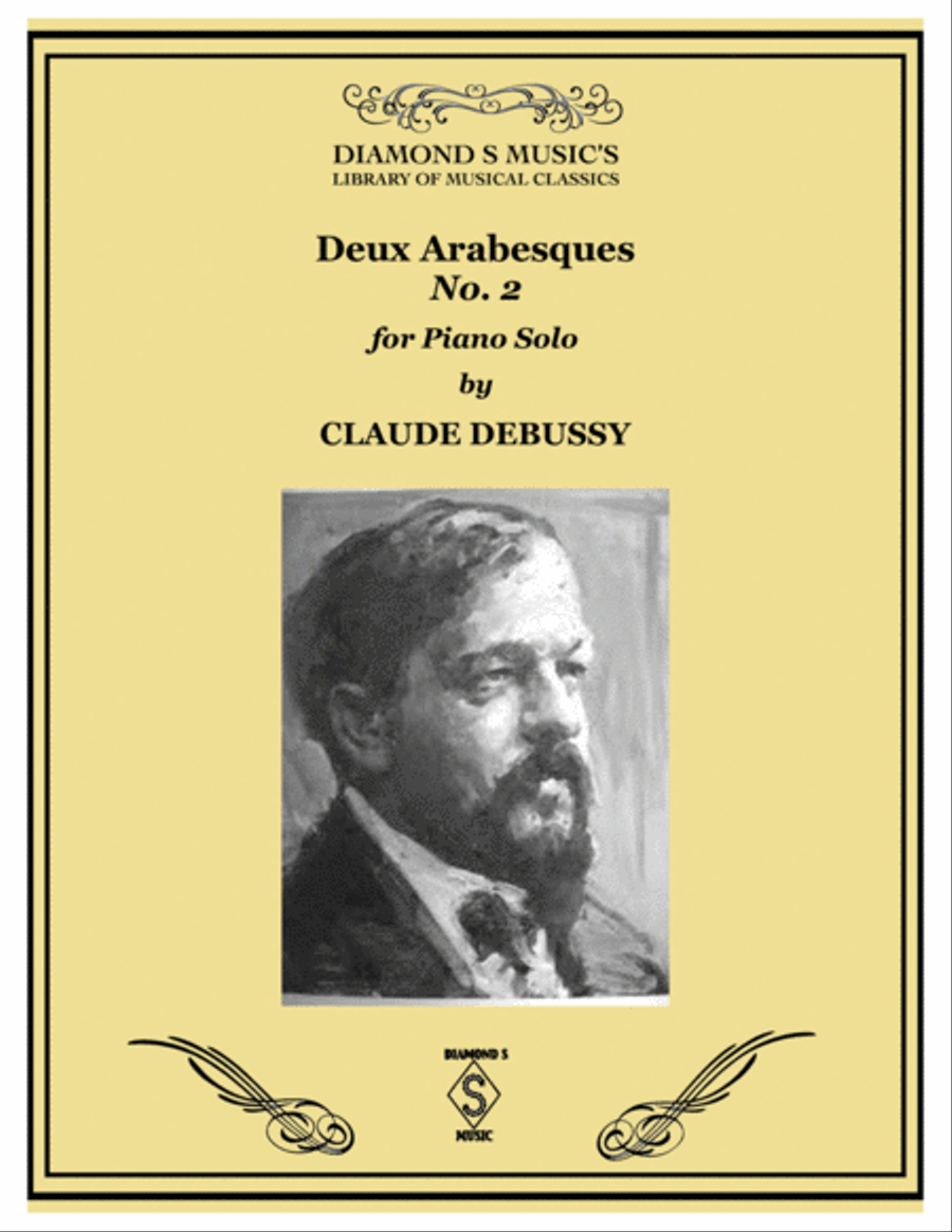 ARABESQUE No.2 (from Deux Arabesques) by CLAUDE DEBUSSY for PIANO SOLO Piano Solo scores gallery preview page 1
