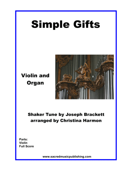 Simple Gifts – Violin and Organ image number null
