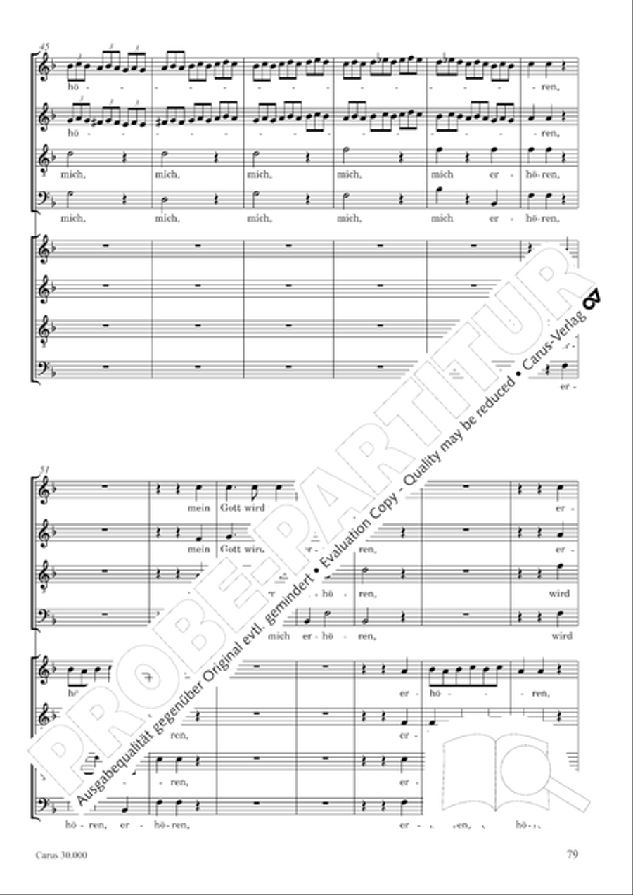 J.L. Bach: The complete motets Choir scores gallery preview page 86