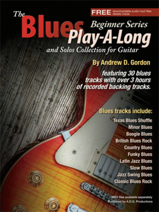 Book cover for The Blues Play-A-Long and Solos Collection for Guitar Beginner Level