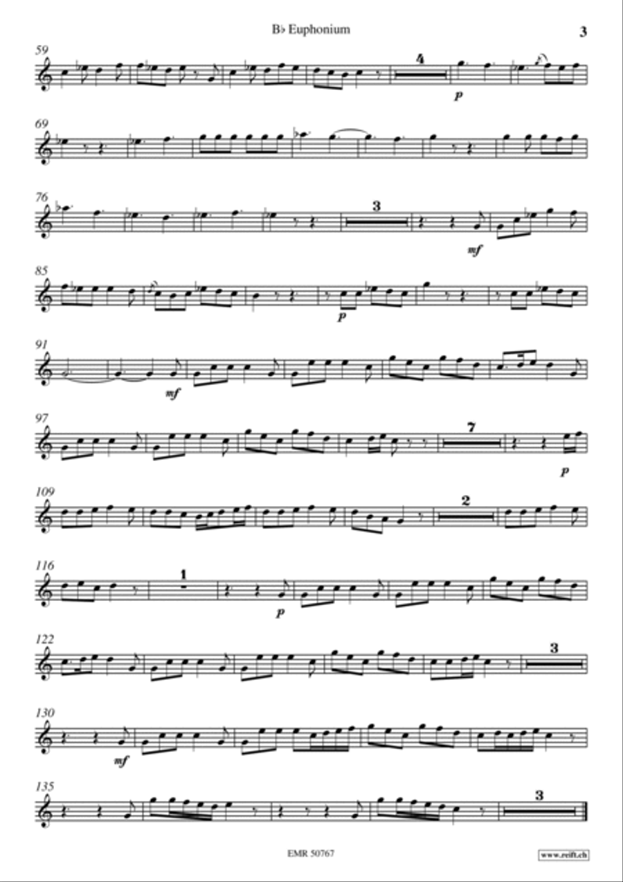 Concerto No. 1 Euphonium scores gallery preview page 4